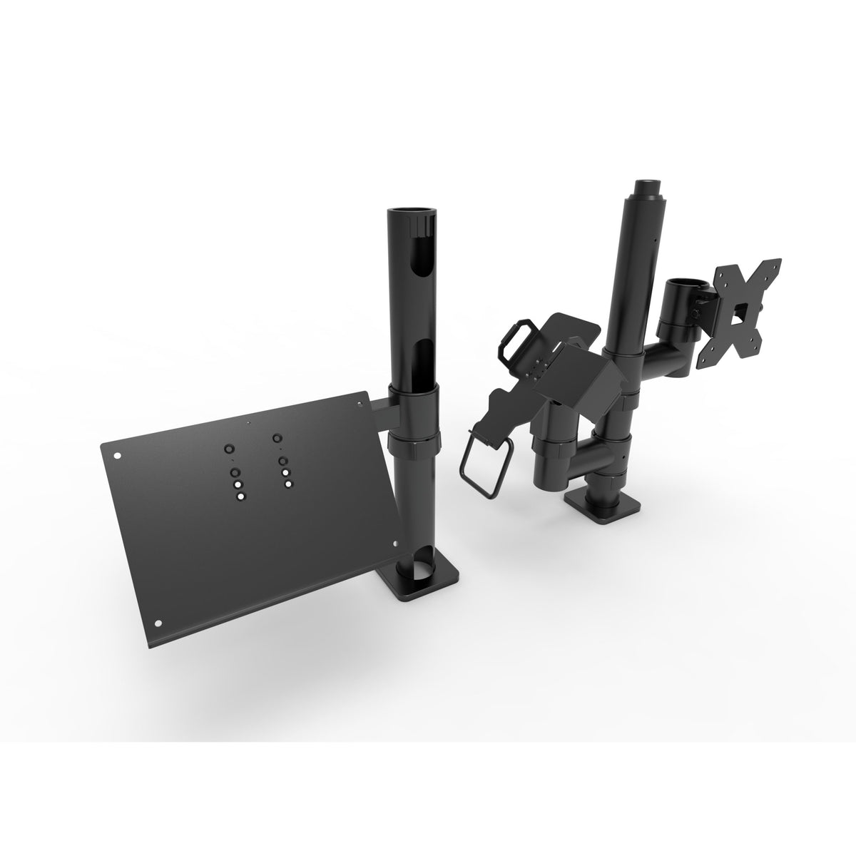 PayPost Counter Top Mount with Keyboard Holder, VESA Bracket, POS Holder and Scanner Cover Module