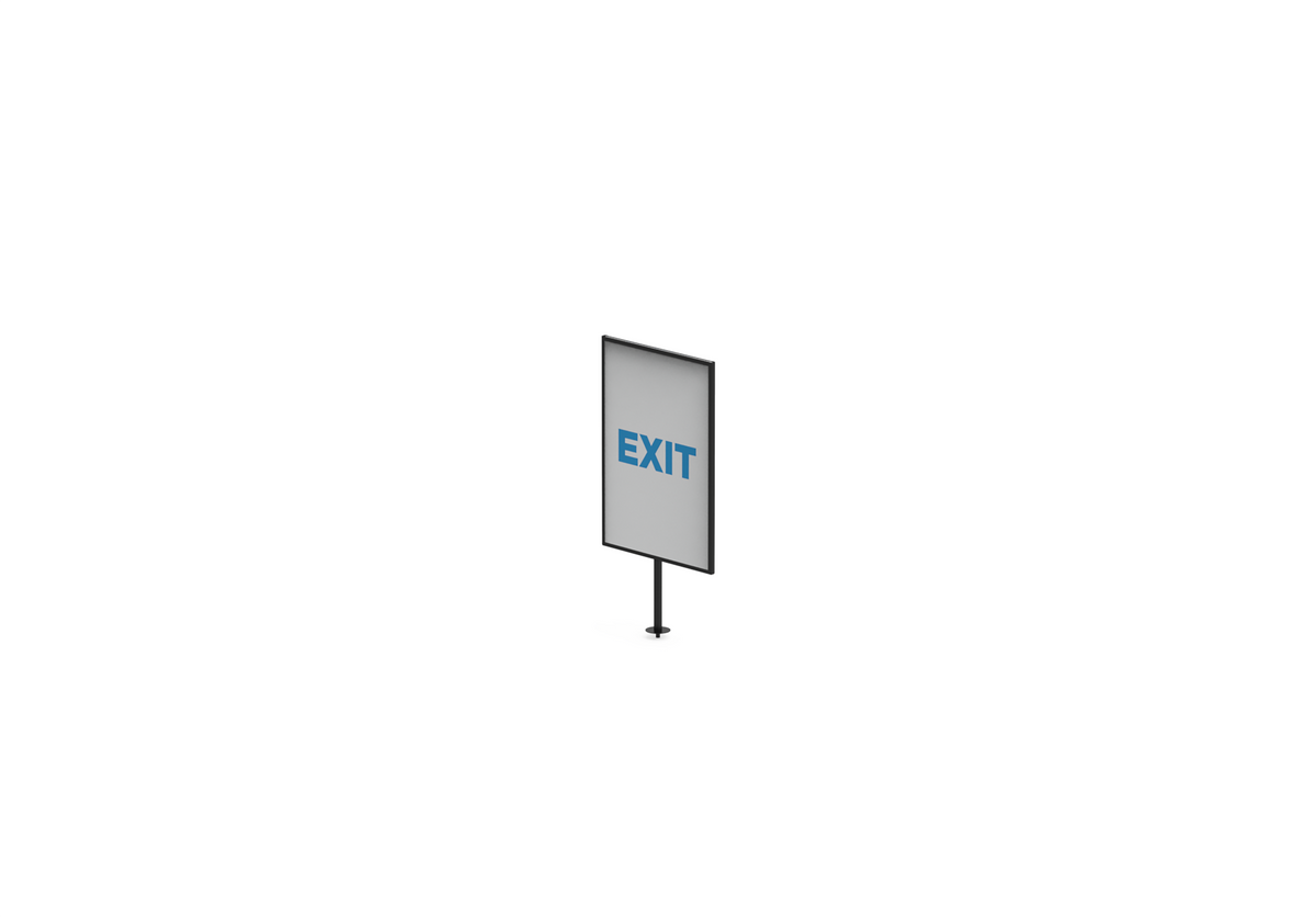 InQ A4 Sign Holder, 400 mm Post