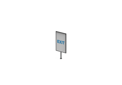 InQ A4 Sign Holder, 400 mm Post
