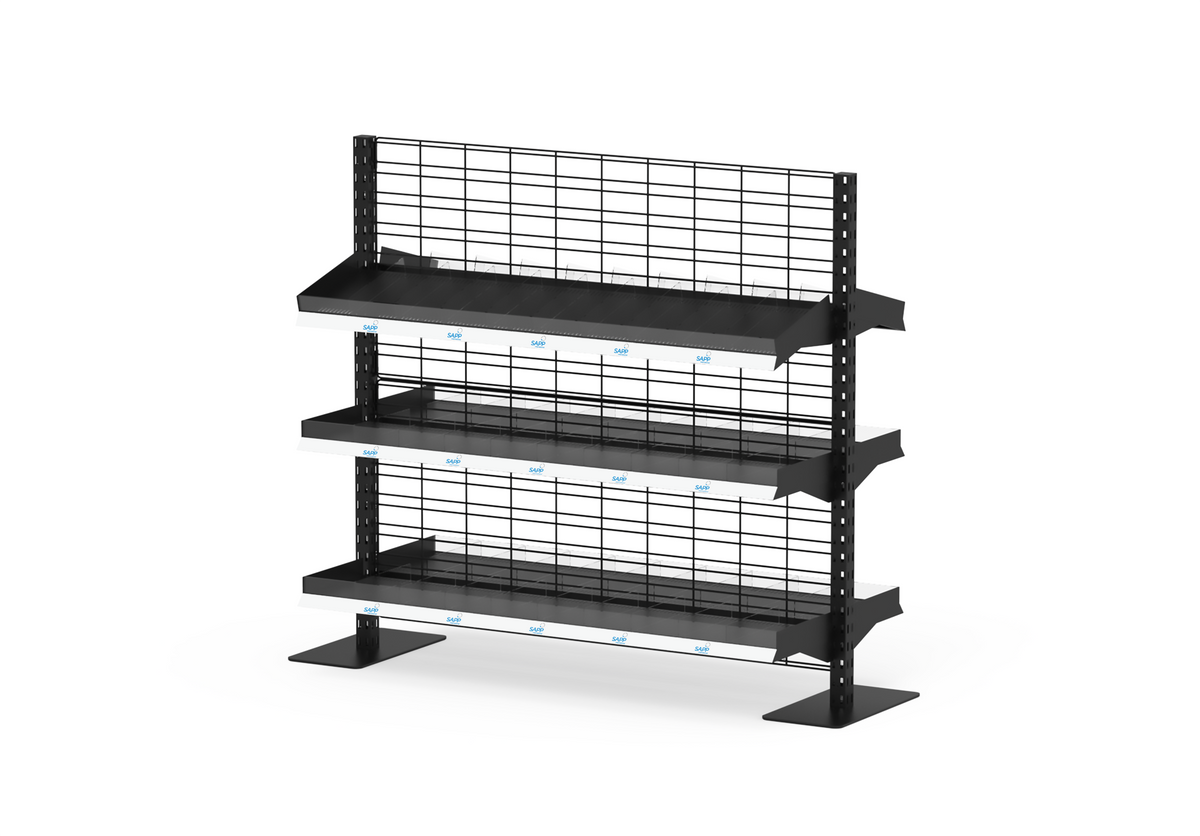 InQ Wide Bay with Flat Metal Shelves