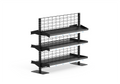 InQ Narrow Bay with Flat Metal Shelves