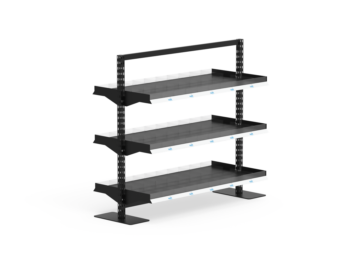 InQ Narrow Bay with Shelves and Gap Covers