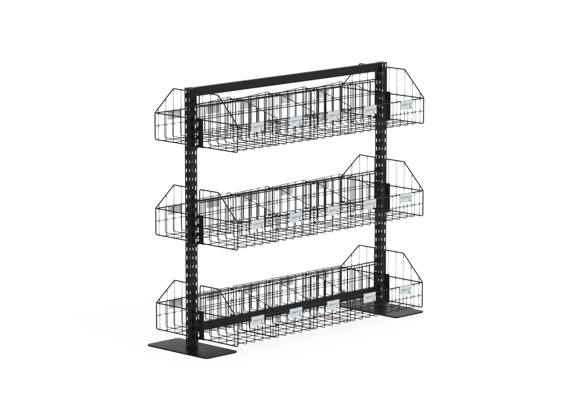 InQ Narrow Bay with Wire Basket Shelves