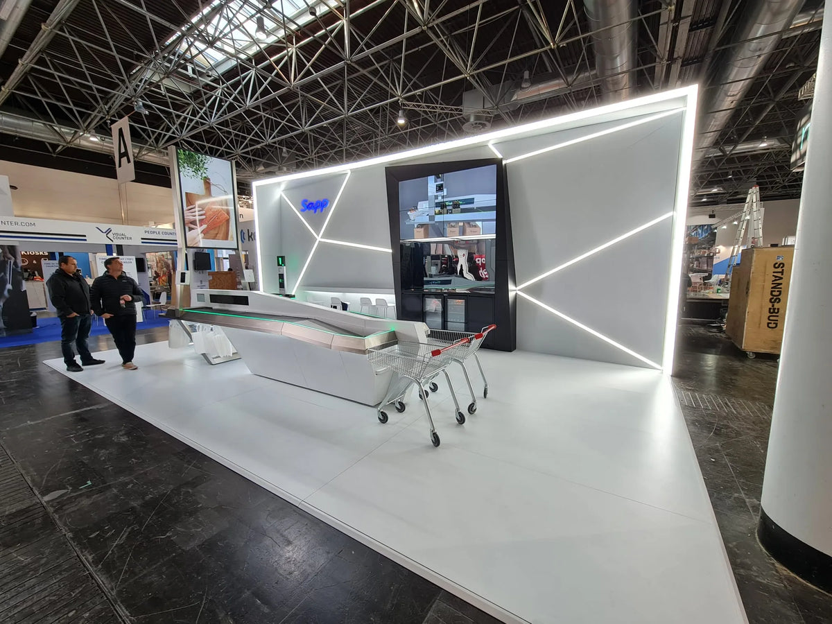 Mobile Display Stand for Large Screens