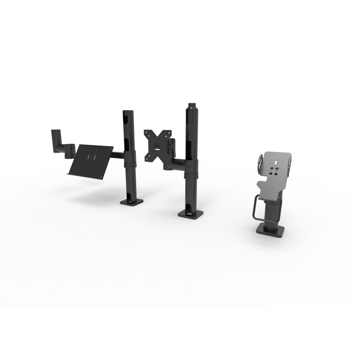 PayPost Counter Top Mount with Keyboard Holder, VESA Bracket, POS Holder and Short Arm Module