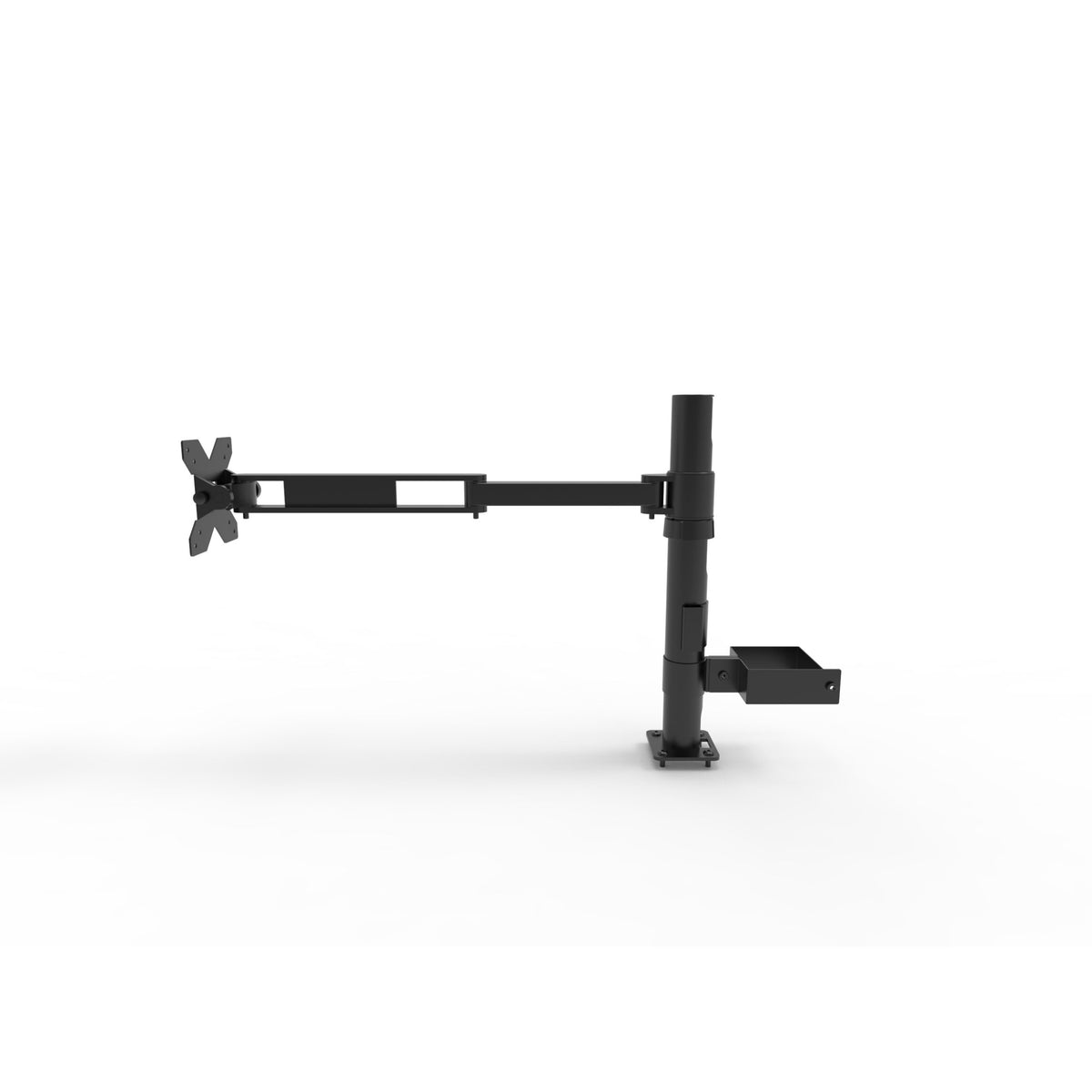 PayPost Counter Top Mount with Long Folding Arm VESA Bracket and Reinforcement Bracket