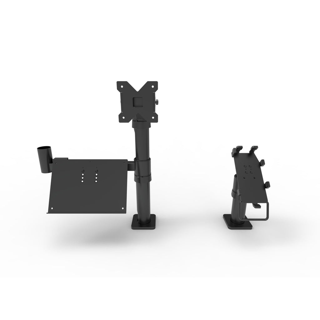 PayPost Counter Top Mount with POS and Handle, VESA Bracket and Keyboard Holder Module